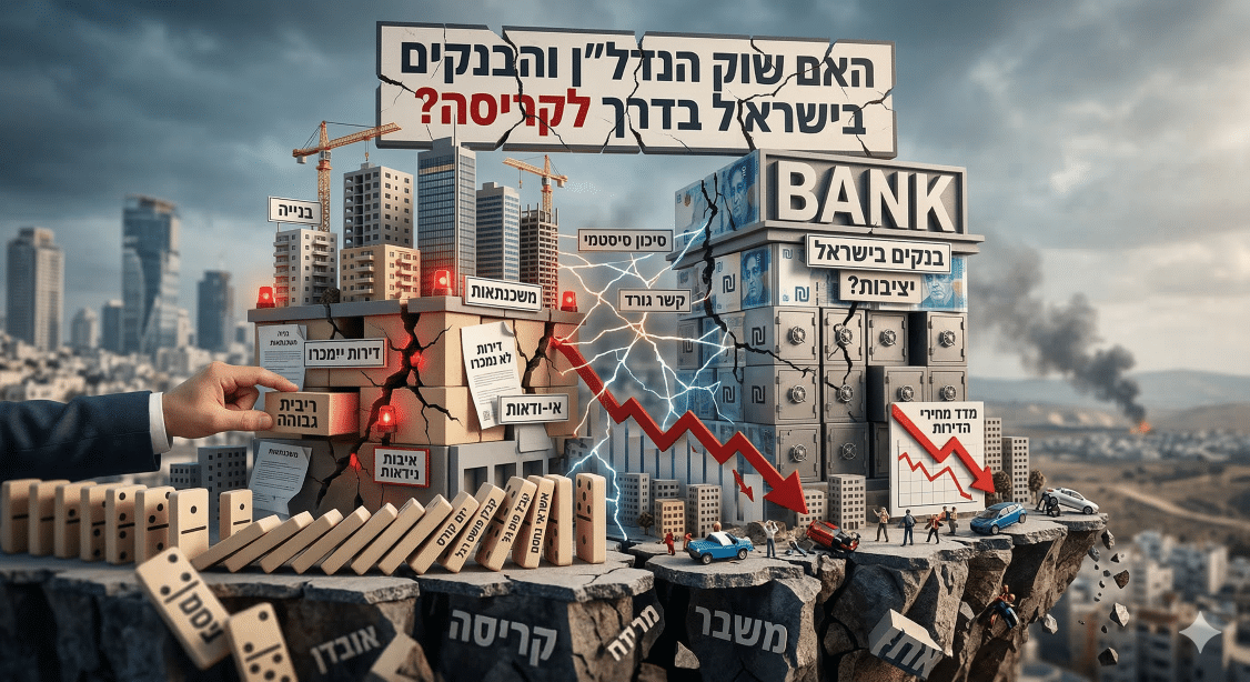 האם שוק הנדל”ן והבנקים בישראל בדרך לקריסה?